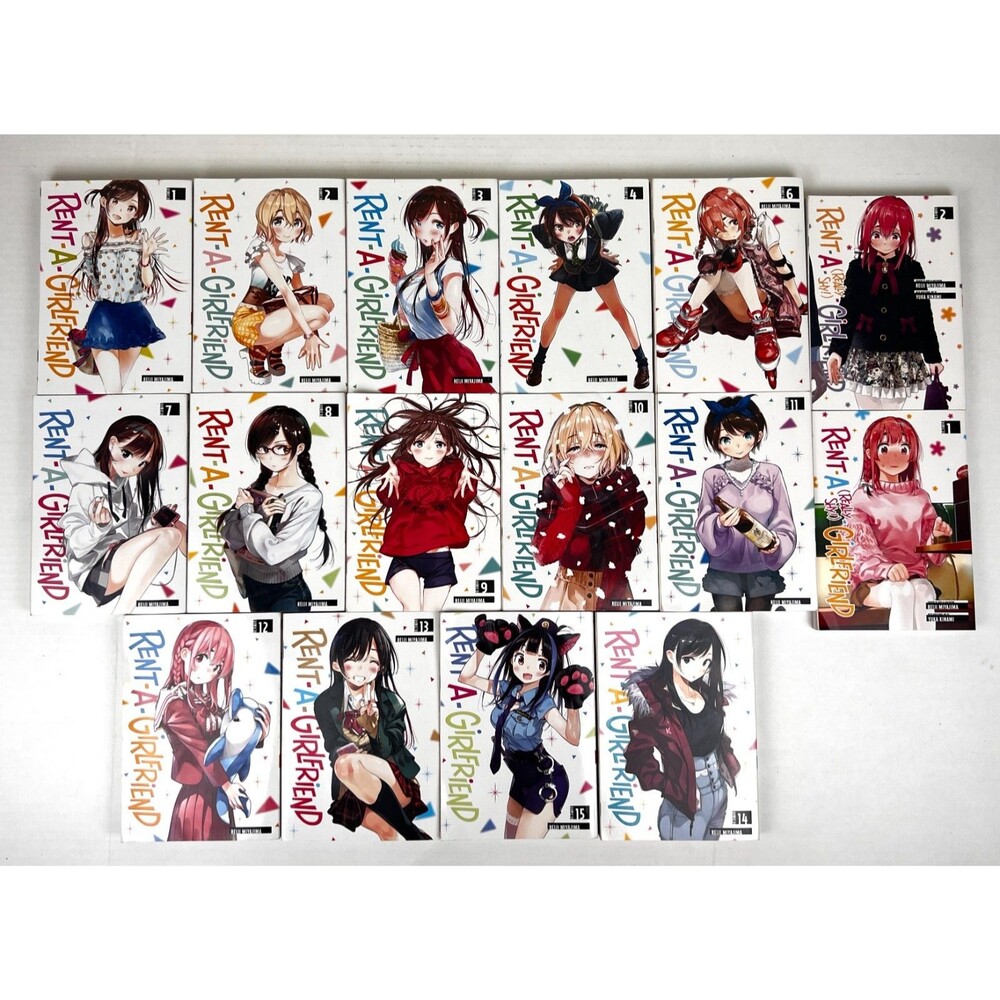 Rent-A-Girlfriend Manga Lot Vol 1-4 6-15 English & Really Shy 1 & 2 Romance